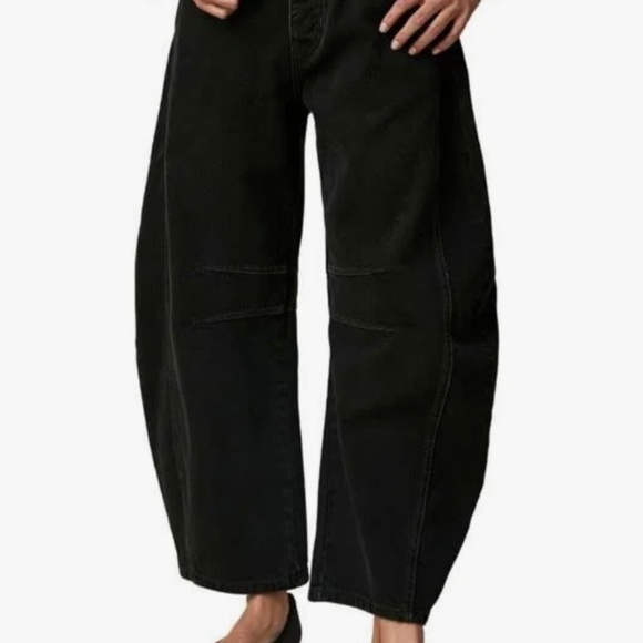 We the Free Barrel Jeans in Black size 27 - Picture 2 of 2